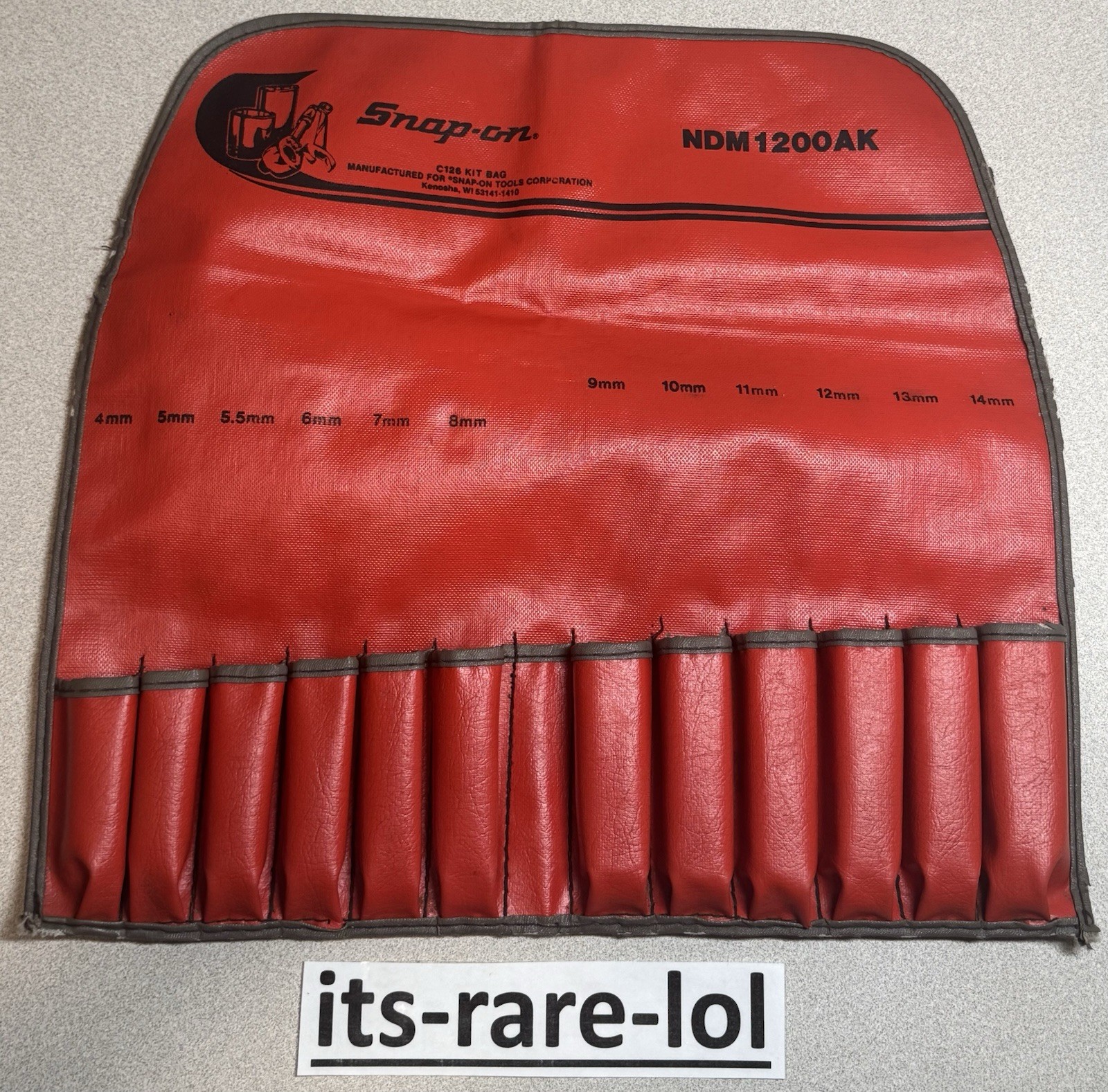 Snap-on NDM1200AK C126 Kit Bag Pouch for Insulated 12pc Metric Nut Driver Set