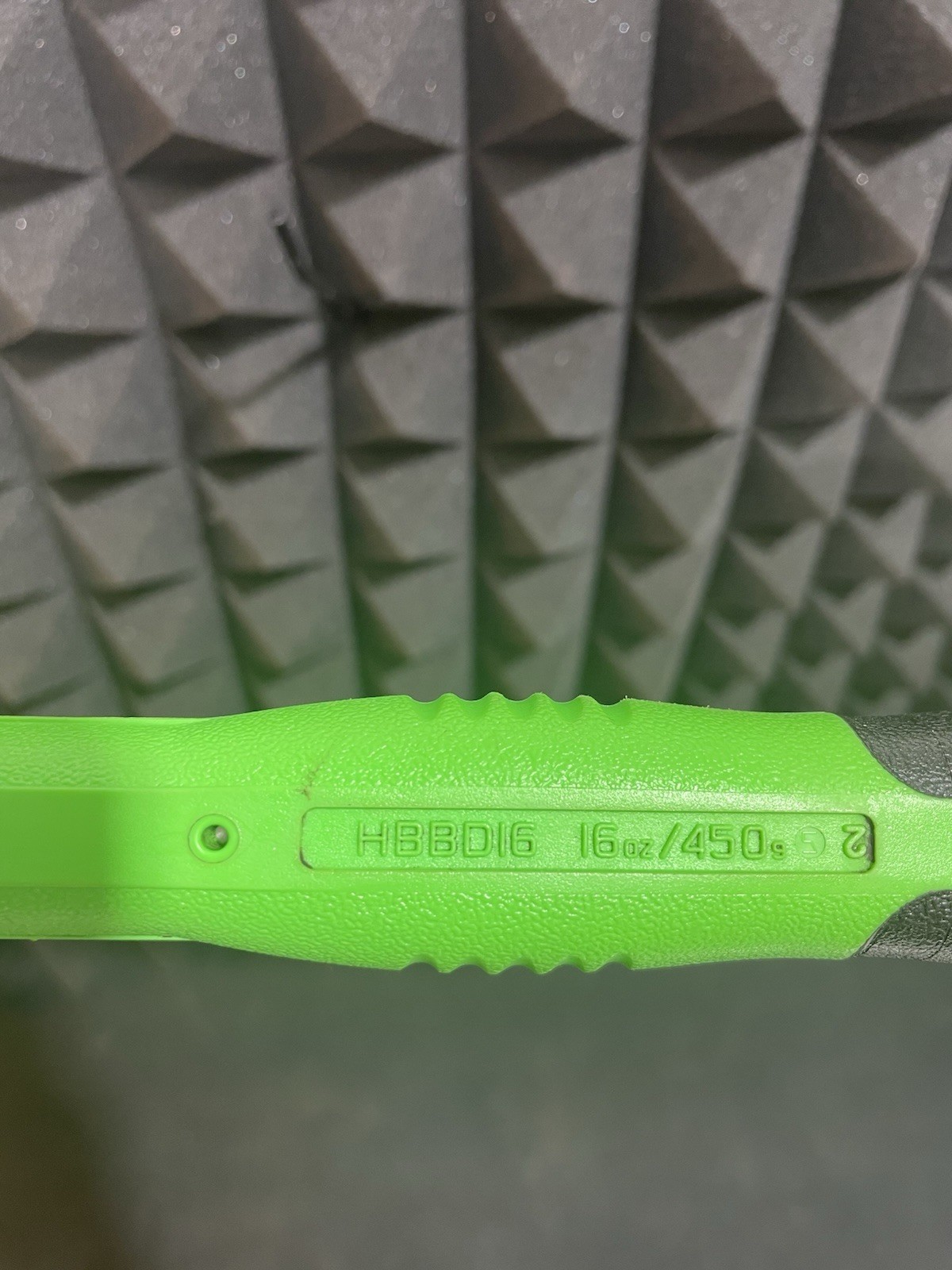 Snap-on HBBD16 16 oz Soft Grip Dead Blow Ball Peen Hammer Green