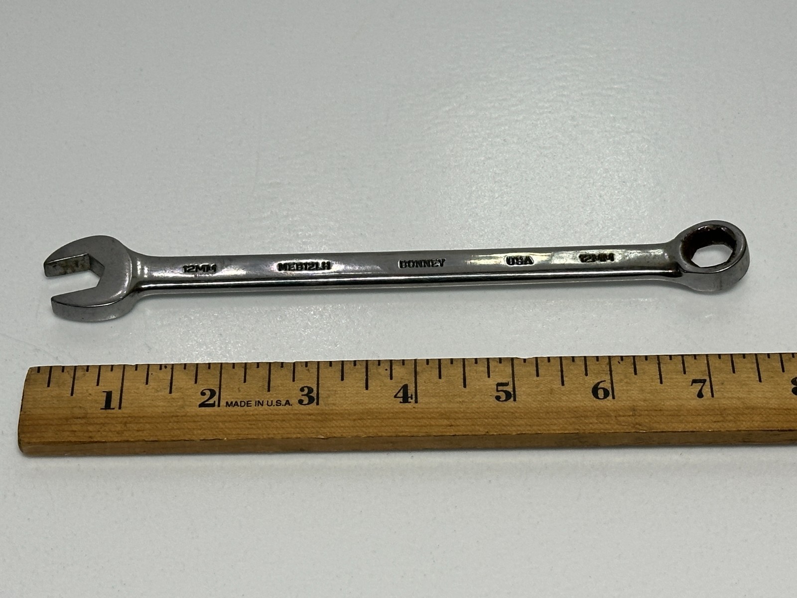 Bonney Tools USA MEB12LH Metric 12mm Combination Wrench, 6 Point