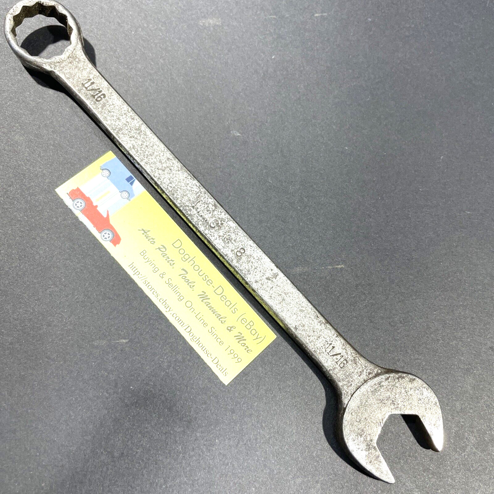 11/16″ MAC Tools Combination Wrench, Open End & 12 Point Box End, Free US Ship