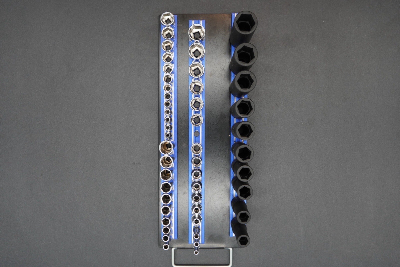 Matco Tools ADV Silver Eagle Socket Set Metric Deep Shallow Chrome Impact Rail