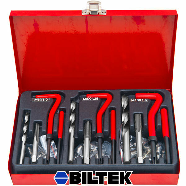 89pc Professional Thread Repair Rethread Kit Restoring Damaged Threads M6 M8 M10