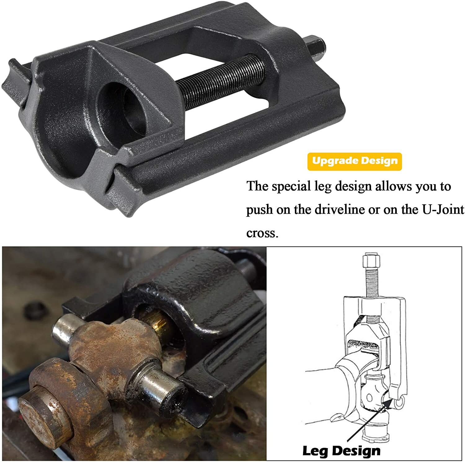 U Joint Puller 10105 Heavy Duty Tool for Cars, Light-Duty Trucks, Farm Machinery