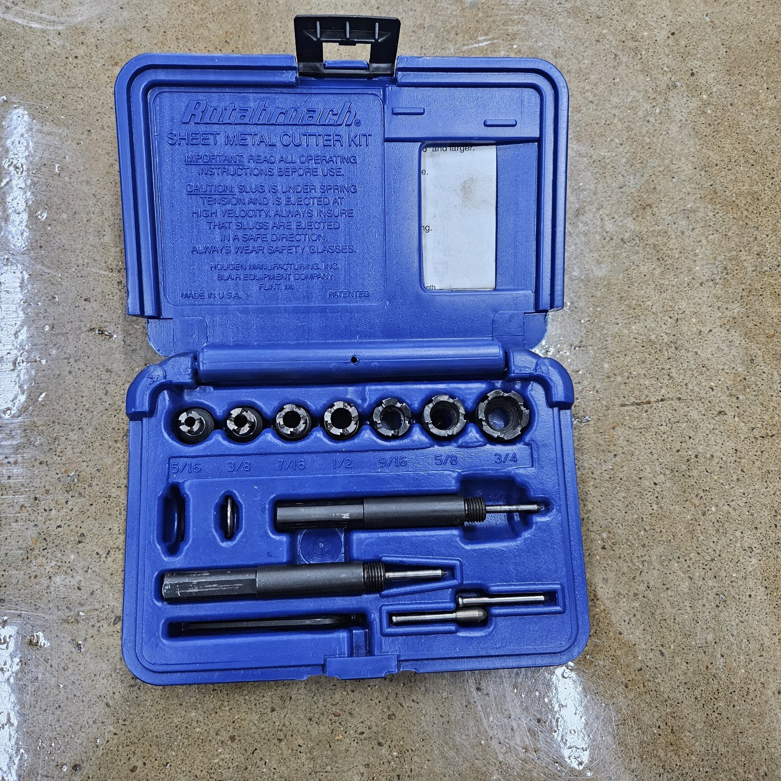 Blue-Point GA219B Rotabroach Sheet Metal Cutters Fractional Snap-On