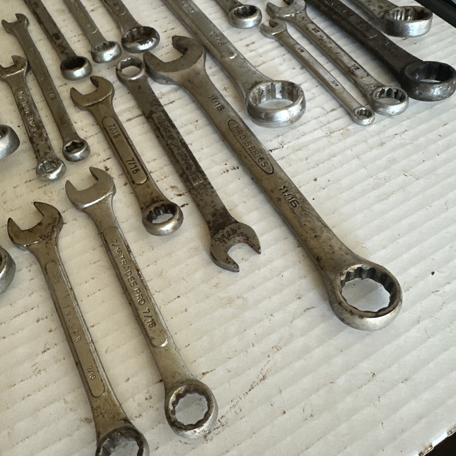 24 combination wrenches standard OPEN / BOXED ends DOUBLES Tatools Durabuilt vgc