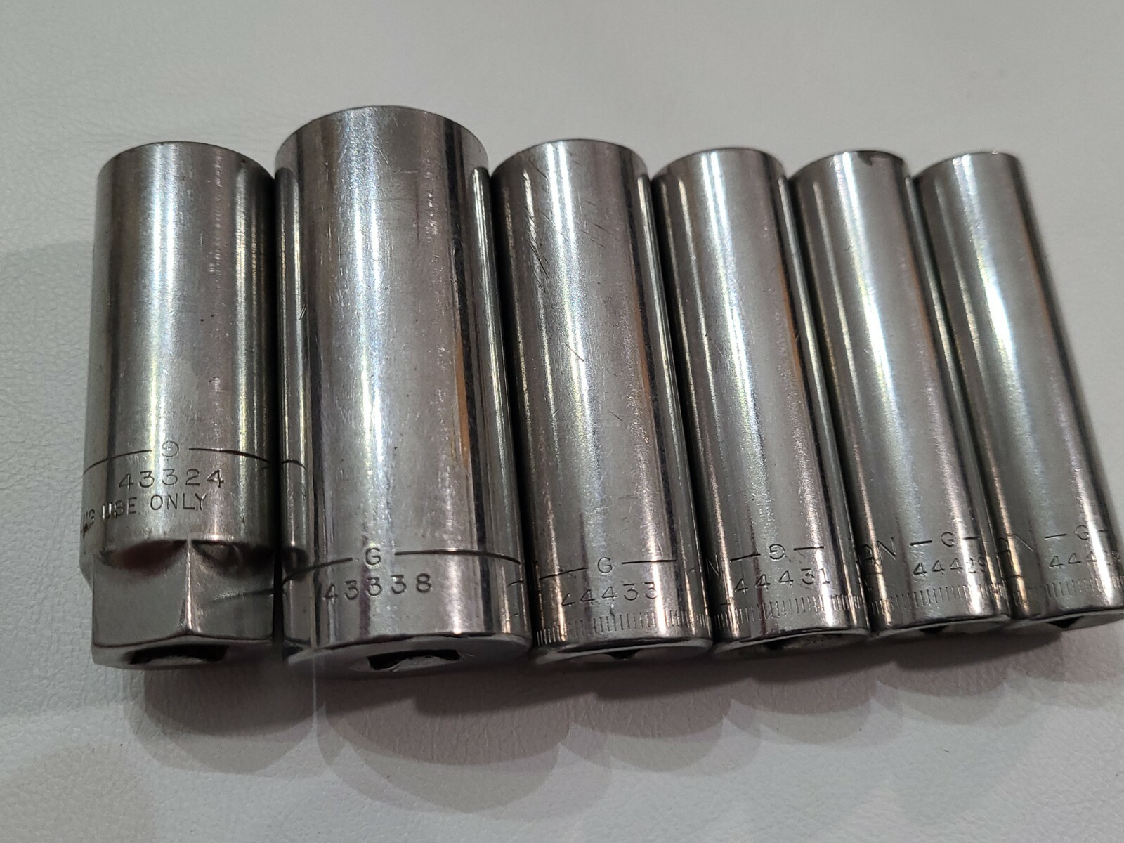 Craftsman USA 6 point G series Deep Sockets shallow Standard SAE 3/8 & 1/4 drive