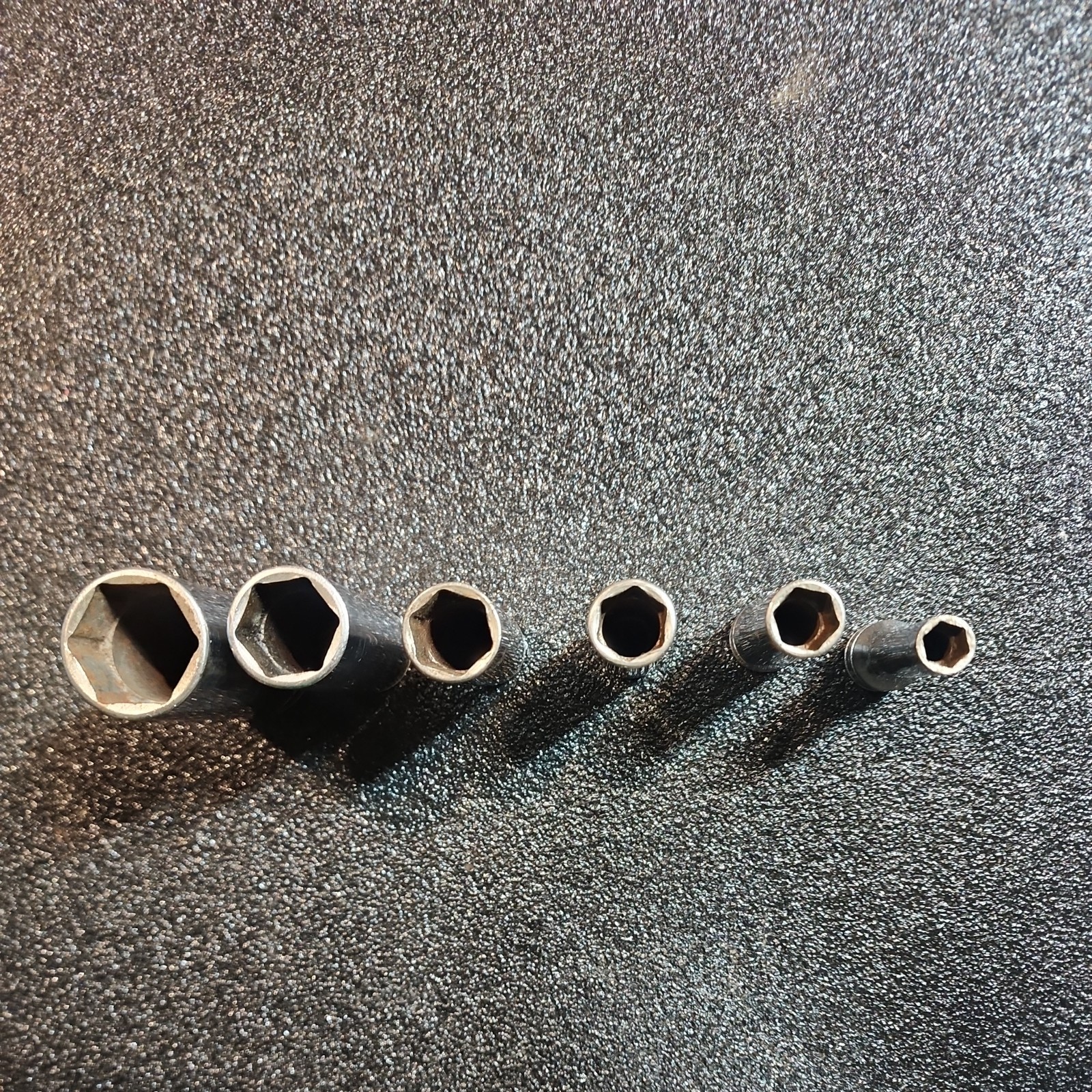 Snap-On 3/8″ Drive SFS 6 piece SAE Deep 6pt Point Socket Set 5/16-7/8 See sizes