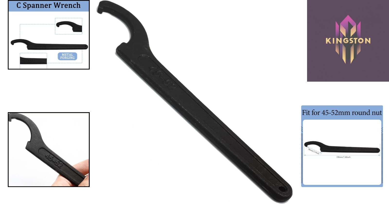C Hook Spanner Wrench – Versatile & Sturdy Tool for Mechanical Adjustments