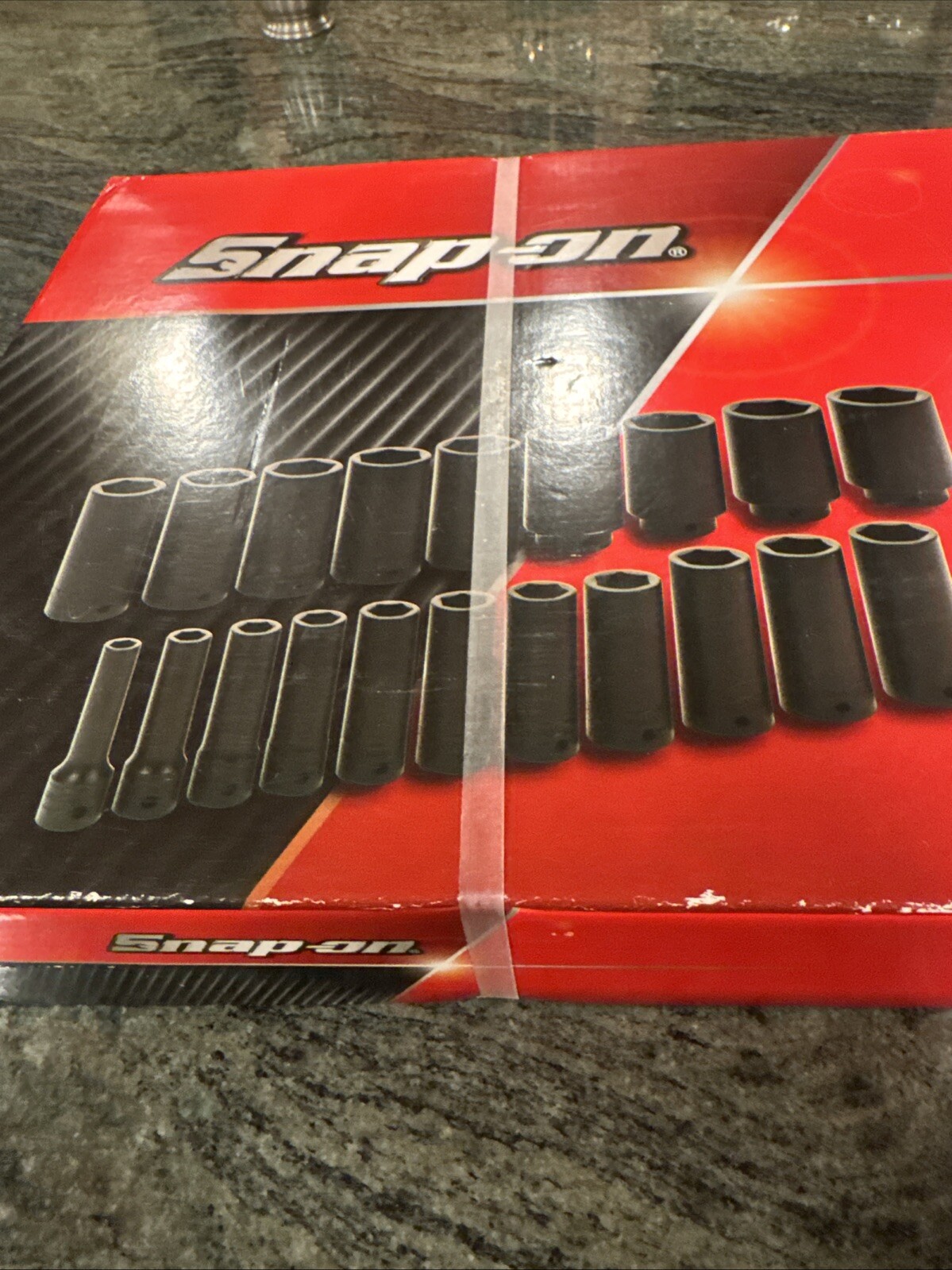 Snap On 320sim 1/2” drive deep impact set 3/8-1-9/16” sealed