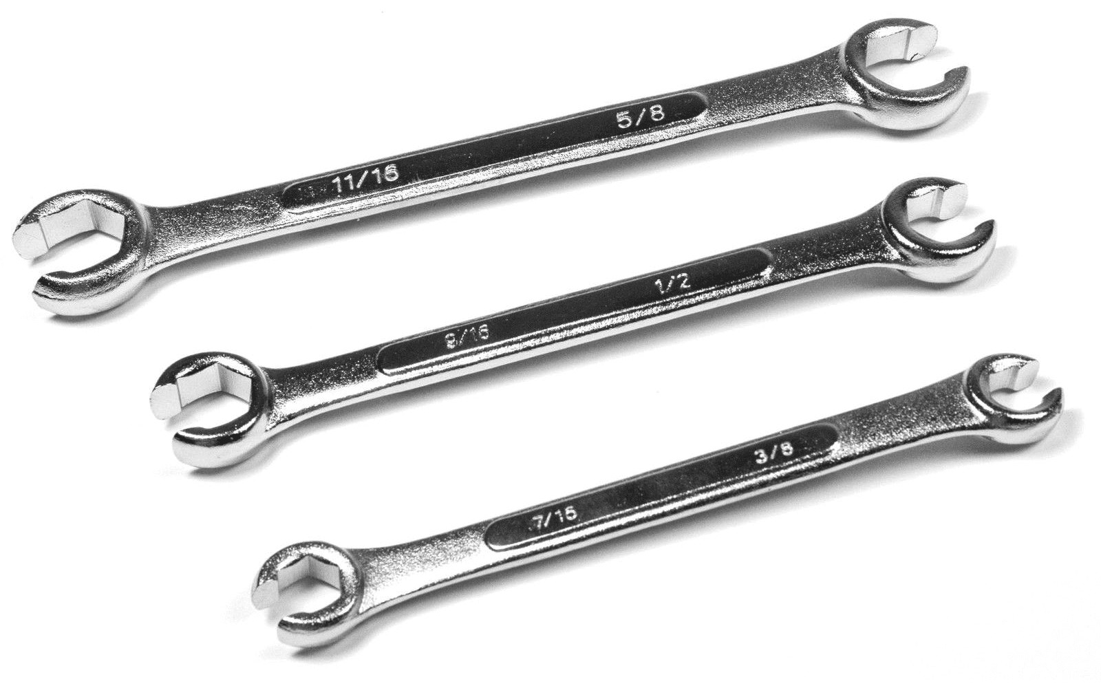 Performance Tool W350 3 Piece SAE Flare Nut Wrench Set New Free Shipping