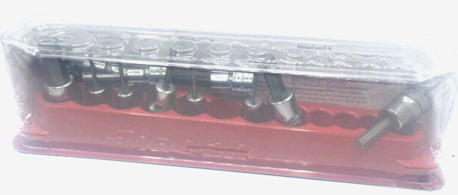 New Snap-on™ 1/4″ 3/8″ drive 1/16″ to 3/8″ allen Hex Socket Driver Set 212EFTAY