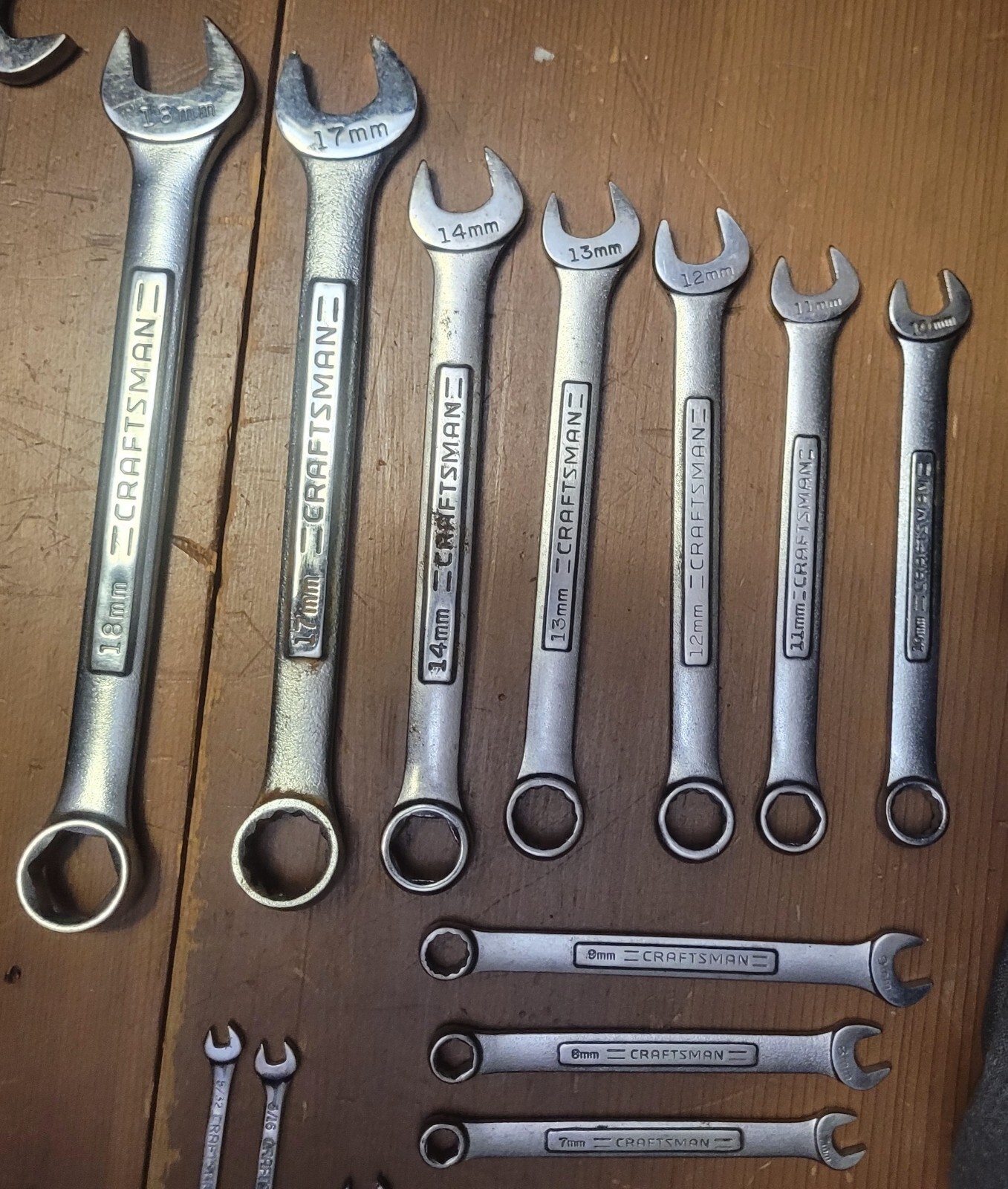VTG/MOD CRAFTSMAN COMBO OPEN BOX MECHANICS WRENCHES 44 PIECE LOT