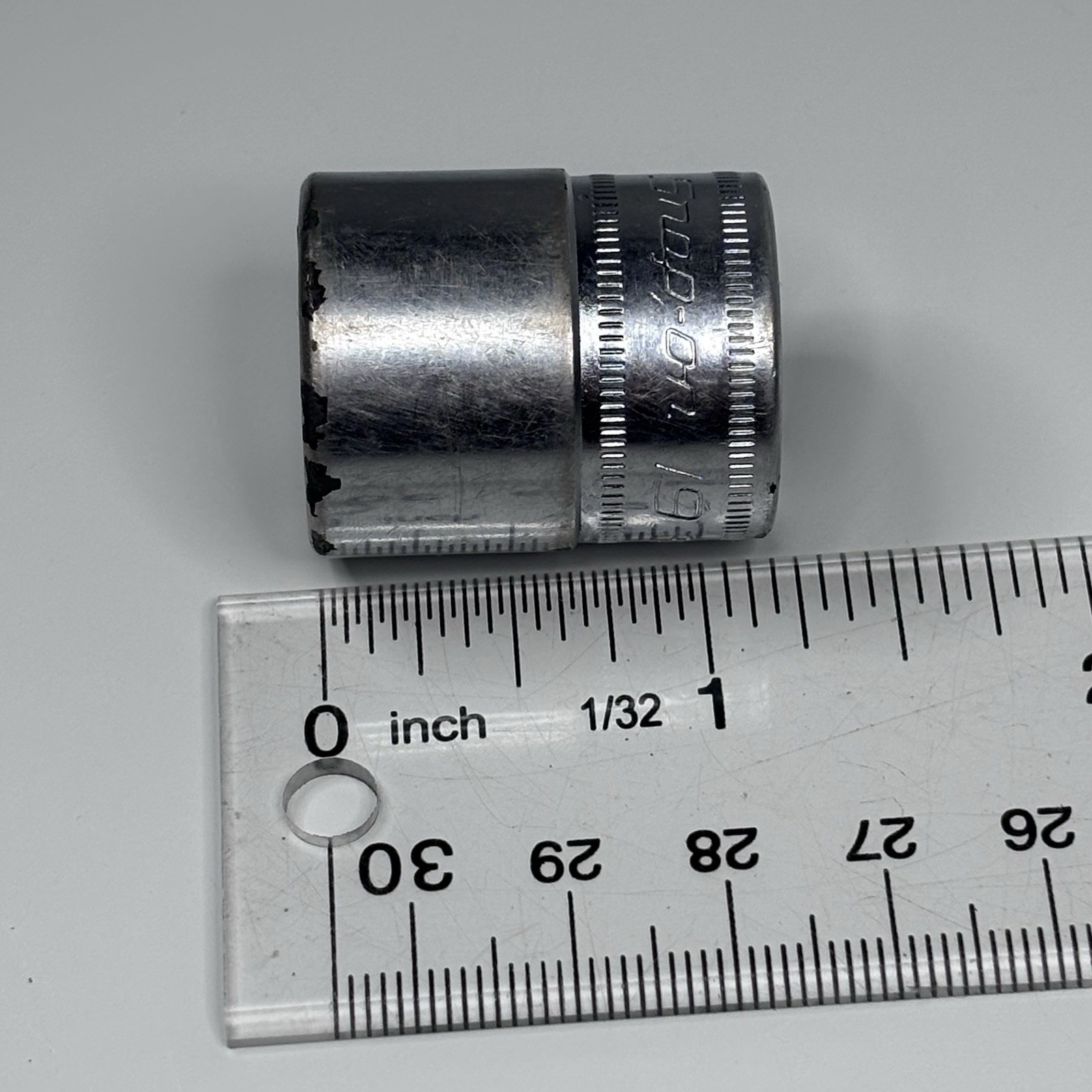 Snap On Tools FSM191 3/8 Dr 6Pt Metric 19mm Flank Dr Shallow Chrome Socket USA