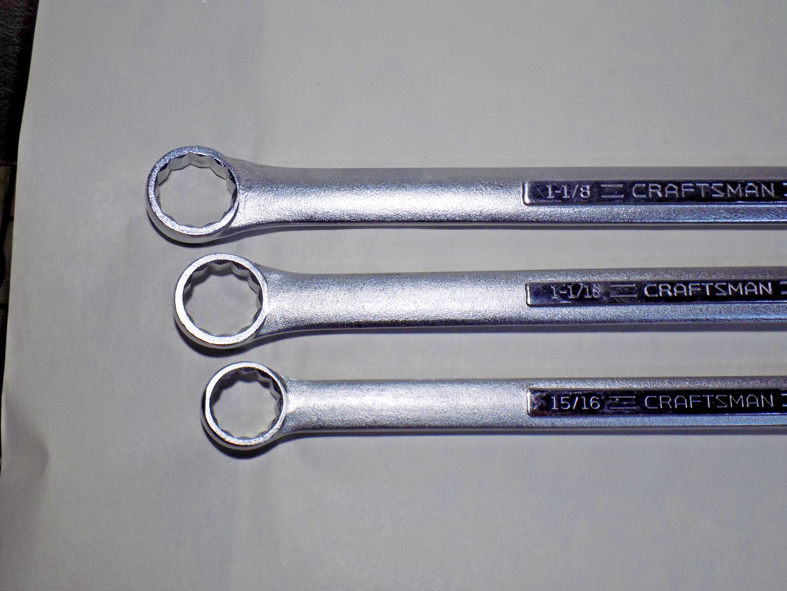 NOS/UNUSED 3 Pc. USA Craftsman -V-,-VV- 15/16″-1 5/16″ Box Wrenches-NEW