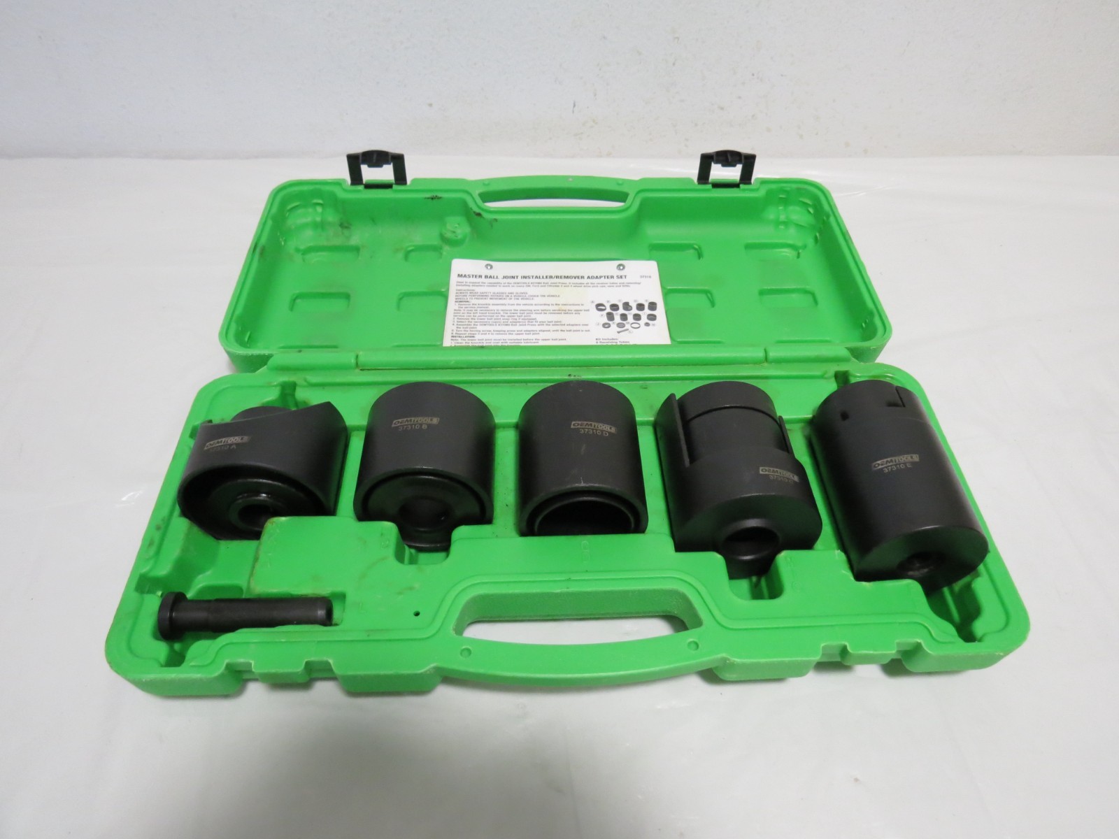 OEMTOOLS 37310 Master Ball Joint Installer/Remover Adapter Set, 14 Pieces