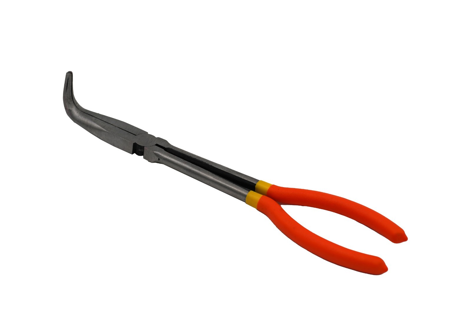 11″ 90-Degree Bent Needle Nose Pliers Long Reach Angled Jaw Precision Tool