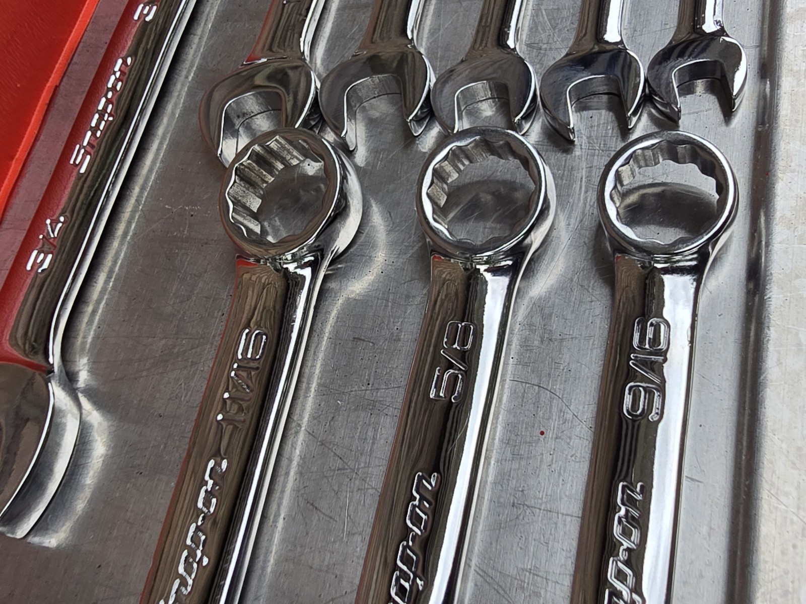 Snap On OEXS709B 9pc SAE Short Wrench Set, 5/16 – 3/4