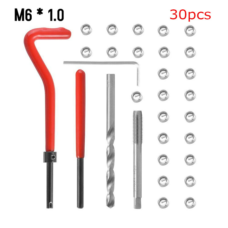 Car Pro Coil Tool Car Metric Thread Helicoil Repair Insert Kit M5/M6/M8/M10/M12