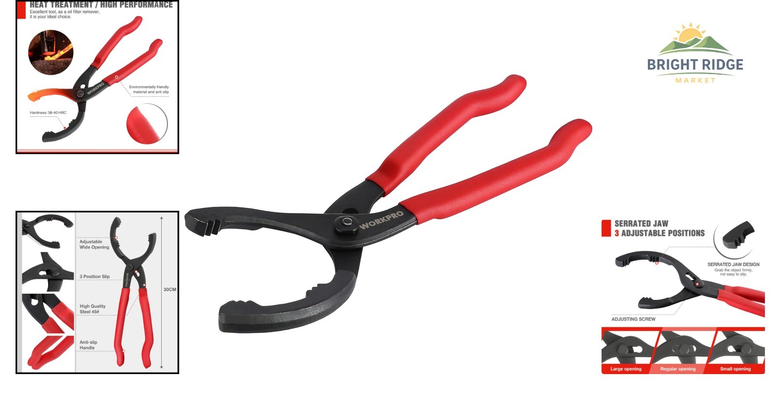 12-Inch Oil Filter Removal Tool with Black Finish for Rust Protection
