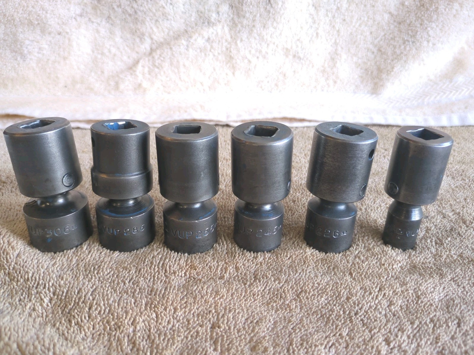 MAC TOOLS 1/2 Drive 6 Point Swivel Shallow Impact Socket Set 6 Piece USA