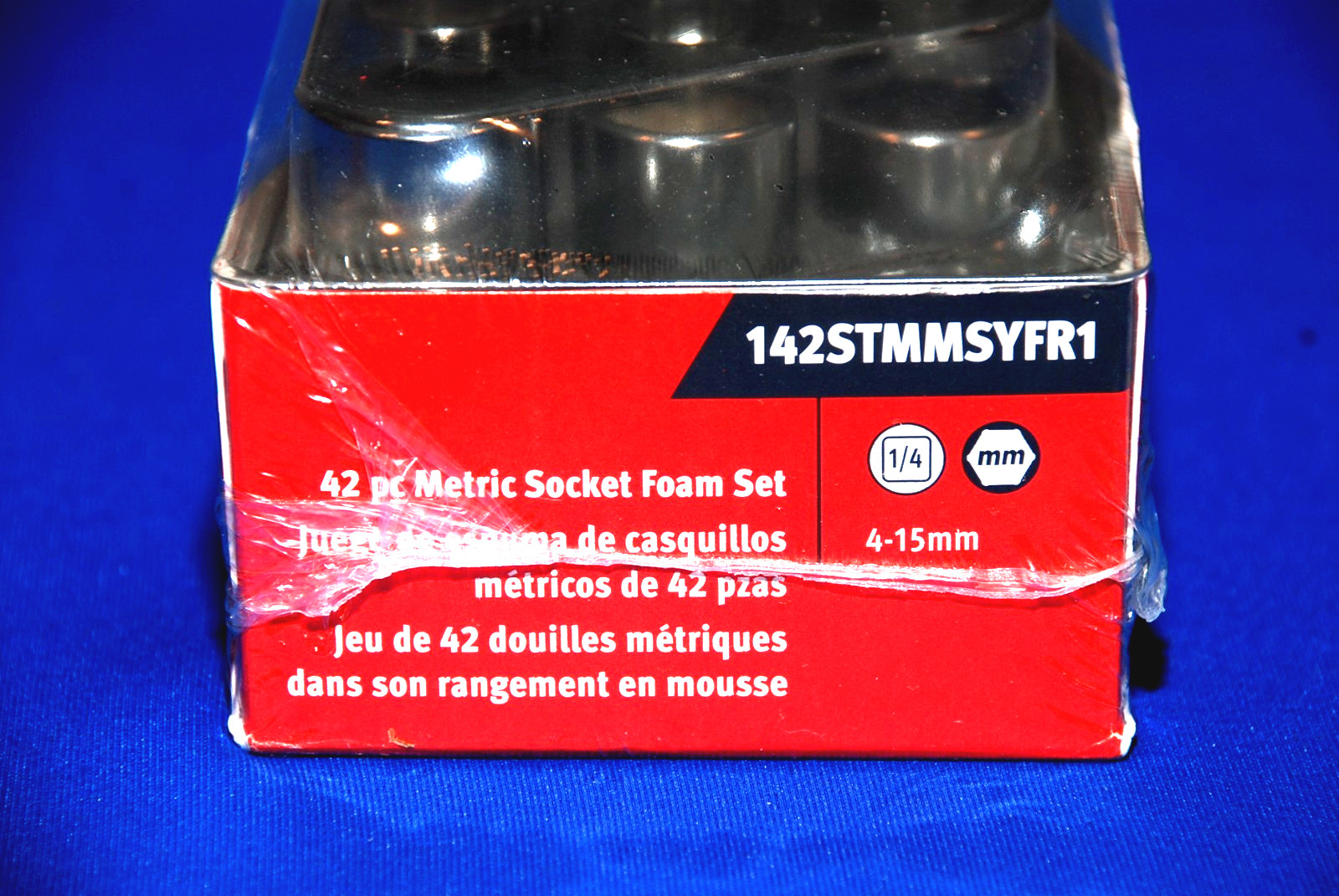 Snap-on NEW 42 PIECE 1/4″ Drive 6-Point Metric Socket Set with Red PRO-FI Foam