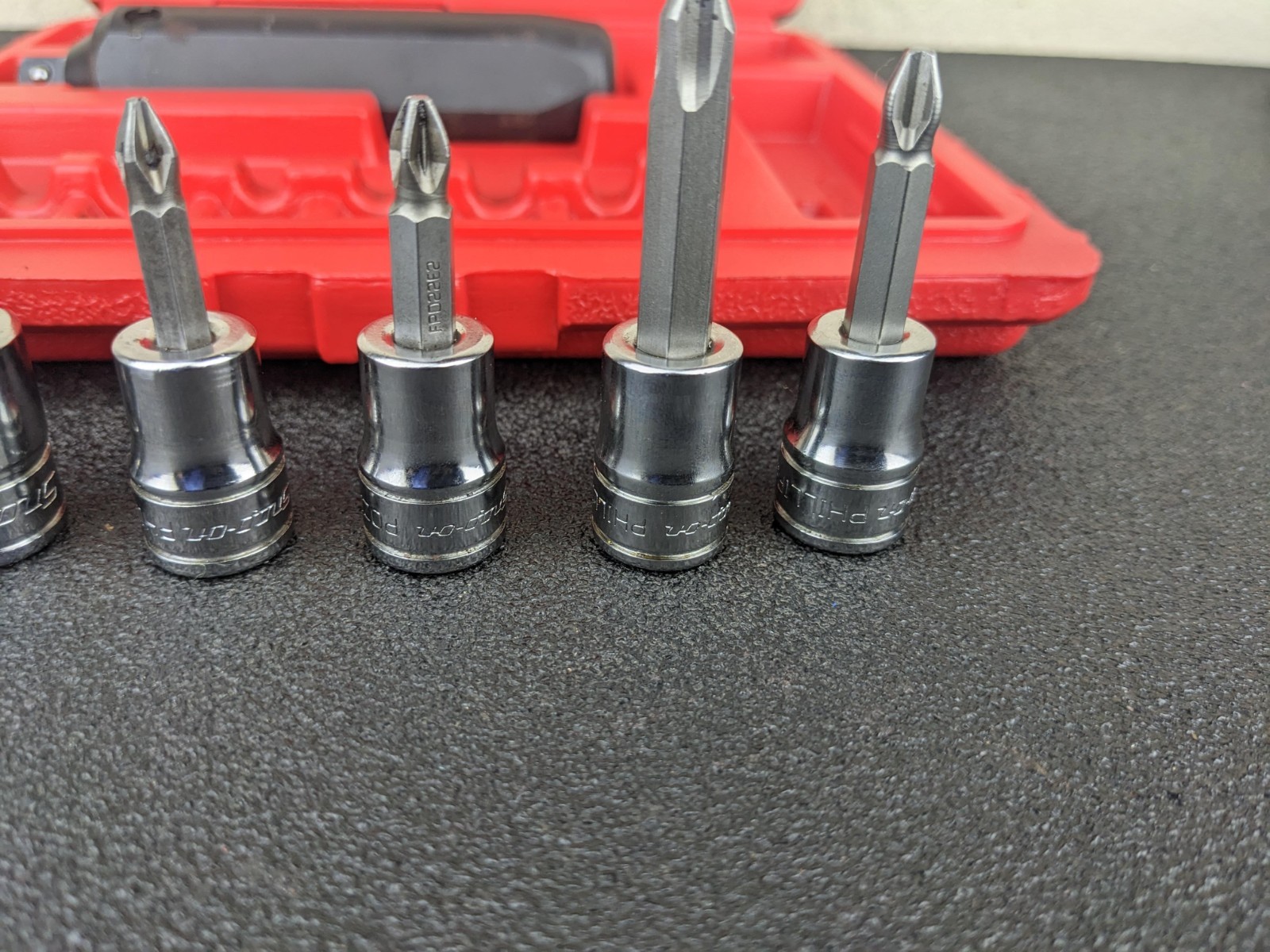 #bo117 Snap On Tools PIT208 EPIT208 3/8” Impact Driver Set 8 pcs with Case