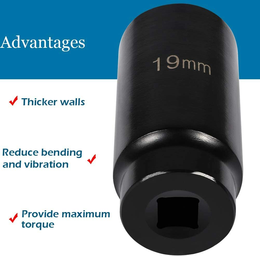 77080 19 mm Harmonic Balancer Socket Tool fit for Honda Engines Heavy Steel