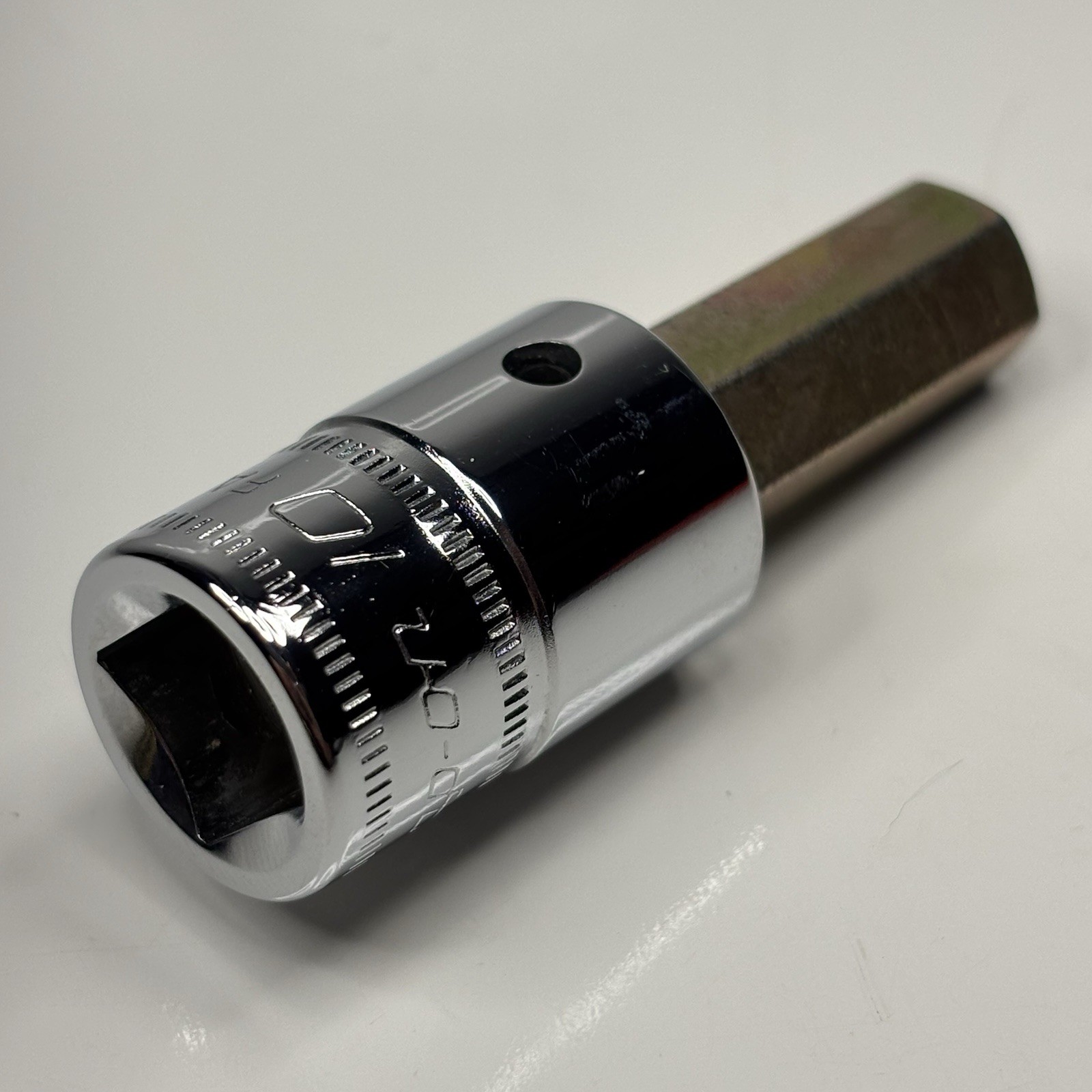 NOS Snap On FAM10B 3/8 Dr Metric 10mm Standard Hex Bit Socket Driver USA 1995