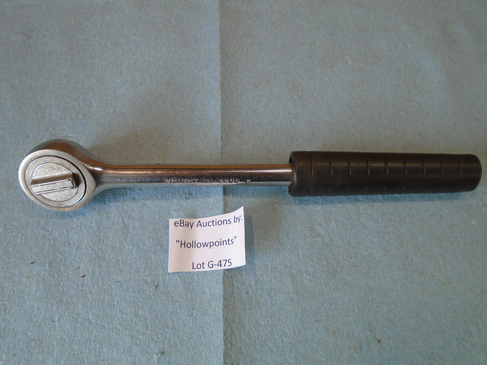 Wright USA No. 4400 Ratchet 1/2″ Drive w/ Tootsie Roll Handle 10-1/2″ long G475