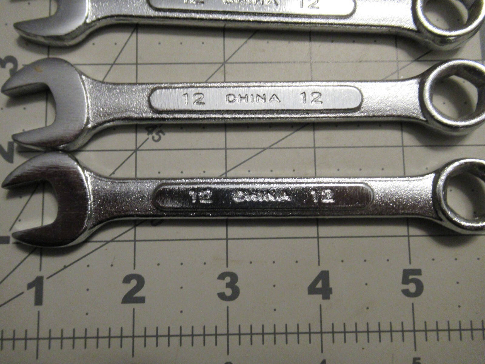 Lot of 5 Arctic Cat 12 mm Wrenches Marked China