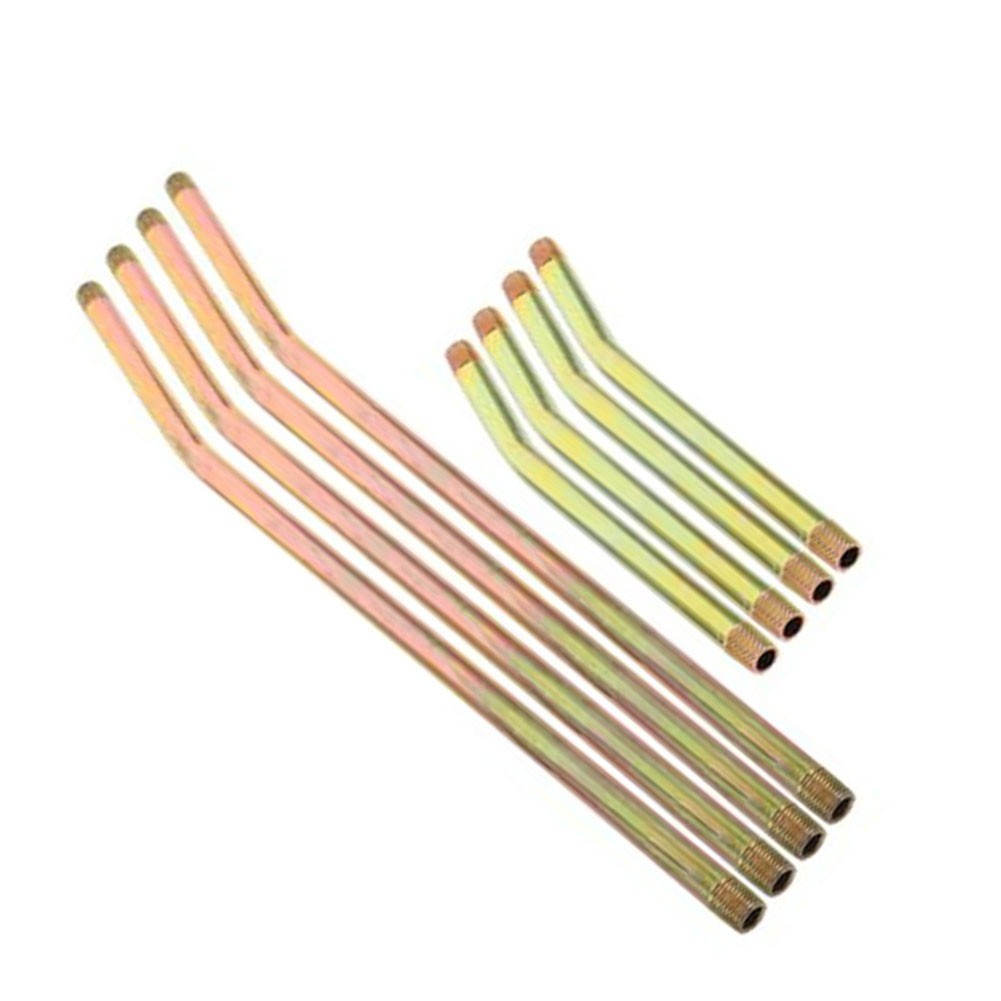 8-Piece Grease Extension Tube Kit Sturdy Metal 23cm 15cm for NPT Fittings