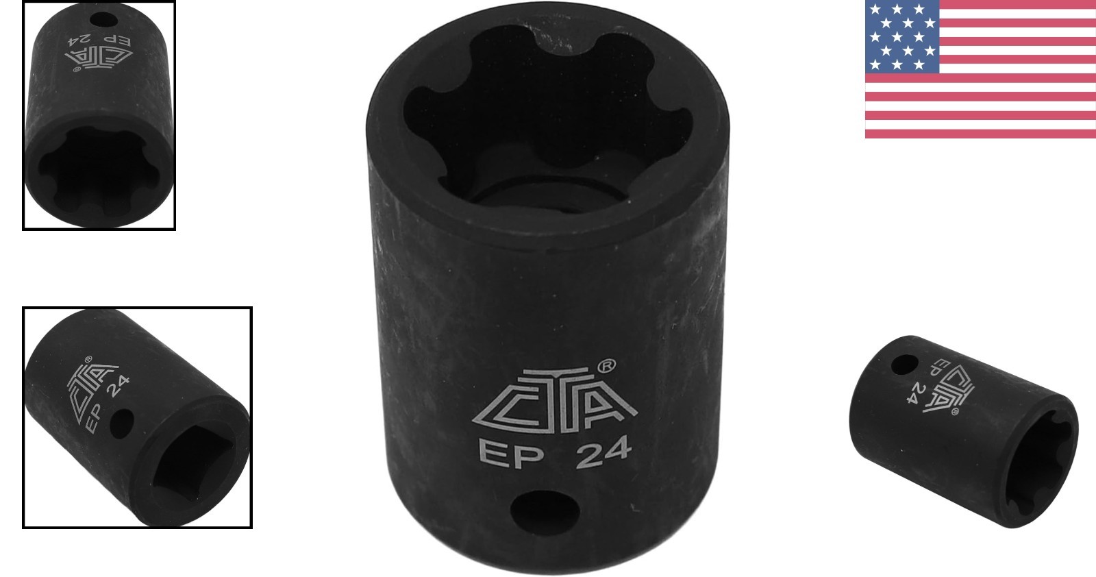 EP24 Star Plus Socket – Oil Rubbed Heavy-Duty Tool for Automotive Professionals