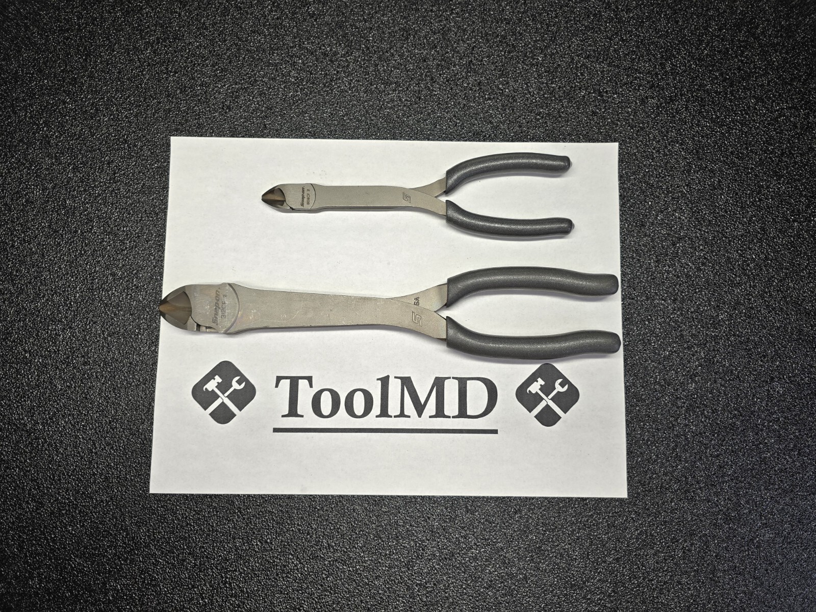 Snap-on Tools NEW DARK GREY Long Mini & Heavy-Duty Diagonal Cutters 808CF 312CF
