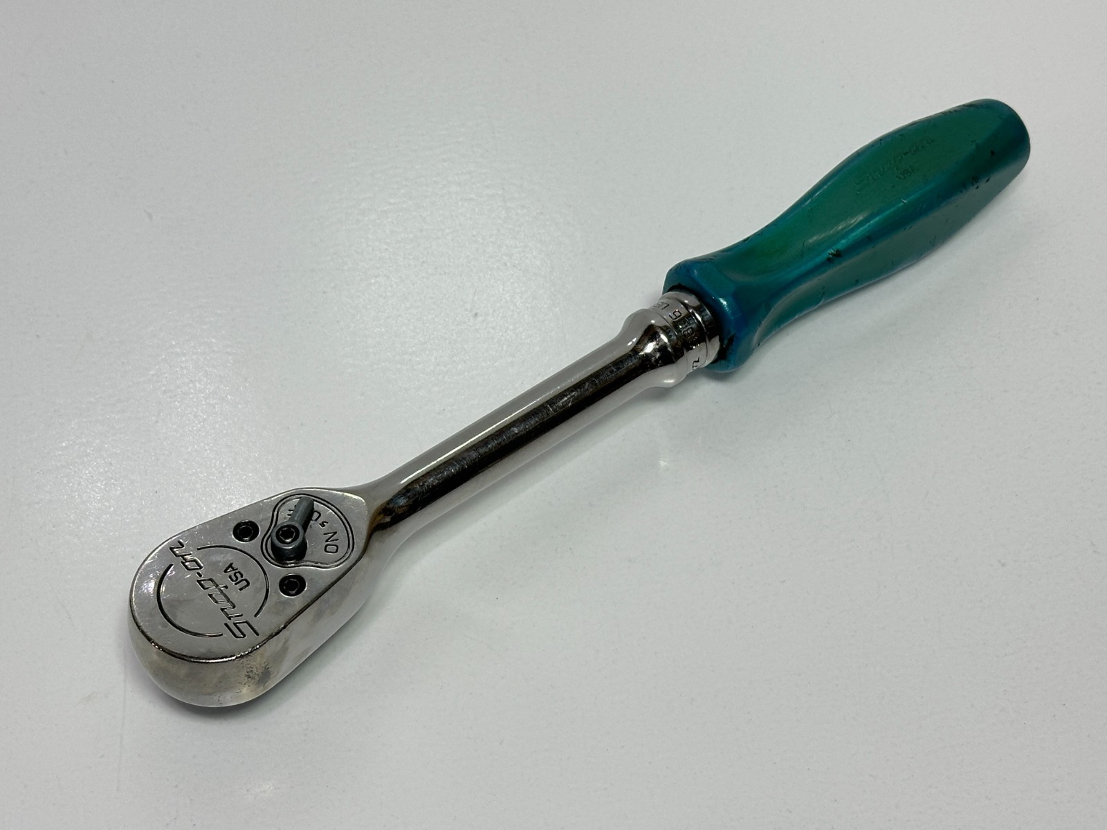 🇺🇸 Snap-on Tools USA S836 1/2″ Drive Pearl Blue Hard Handle Ratchet