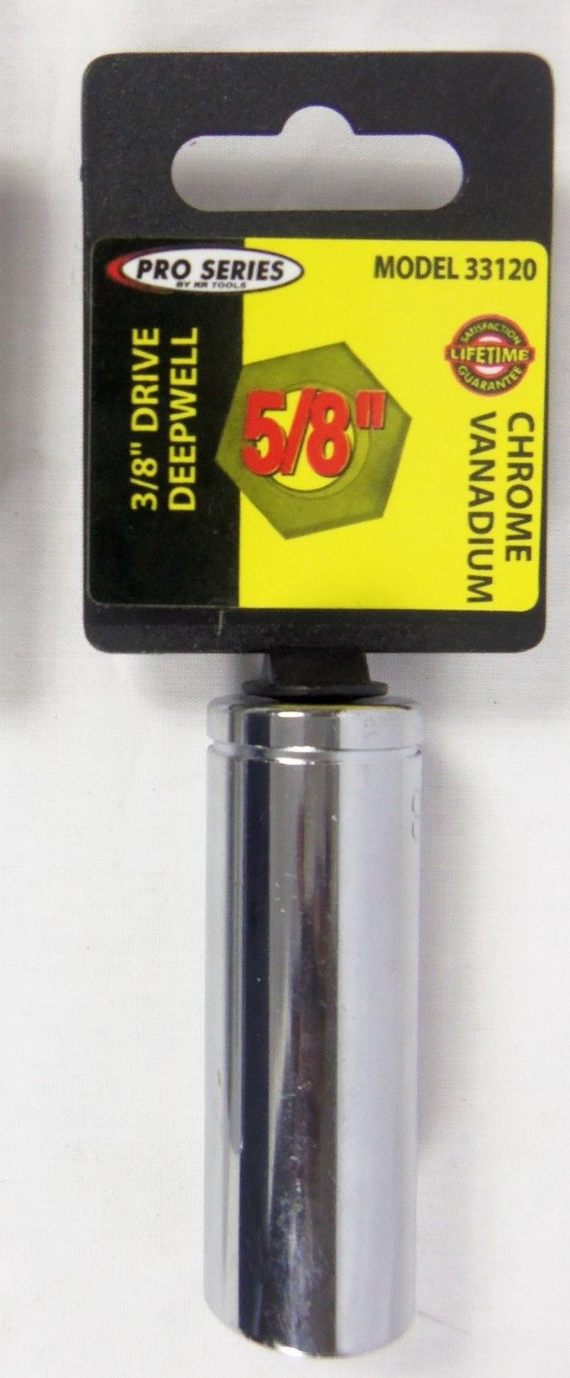 KR Tools Pro Series 6 Point 3/8″ Drive 5/8″ Spark Plug Single Socket