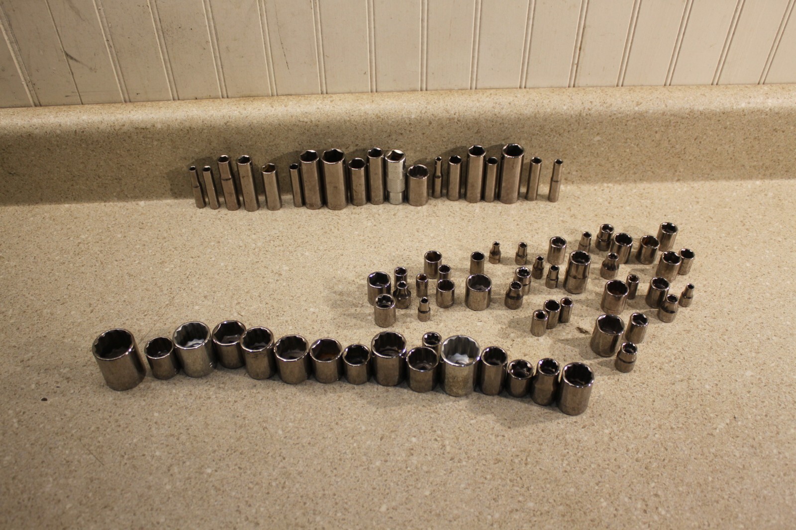 Lot Of Various SAE Sockets & Deep Sockets Ratchet Tools 8443 M5