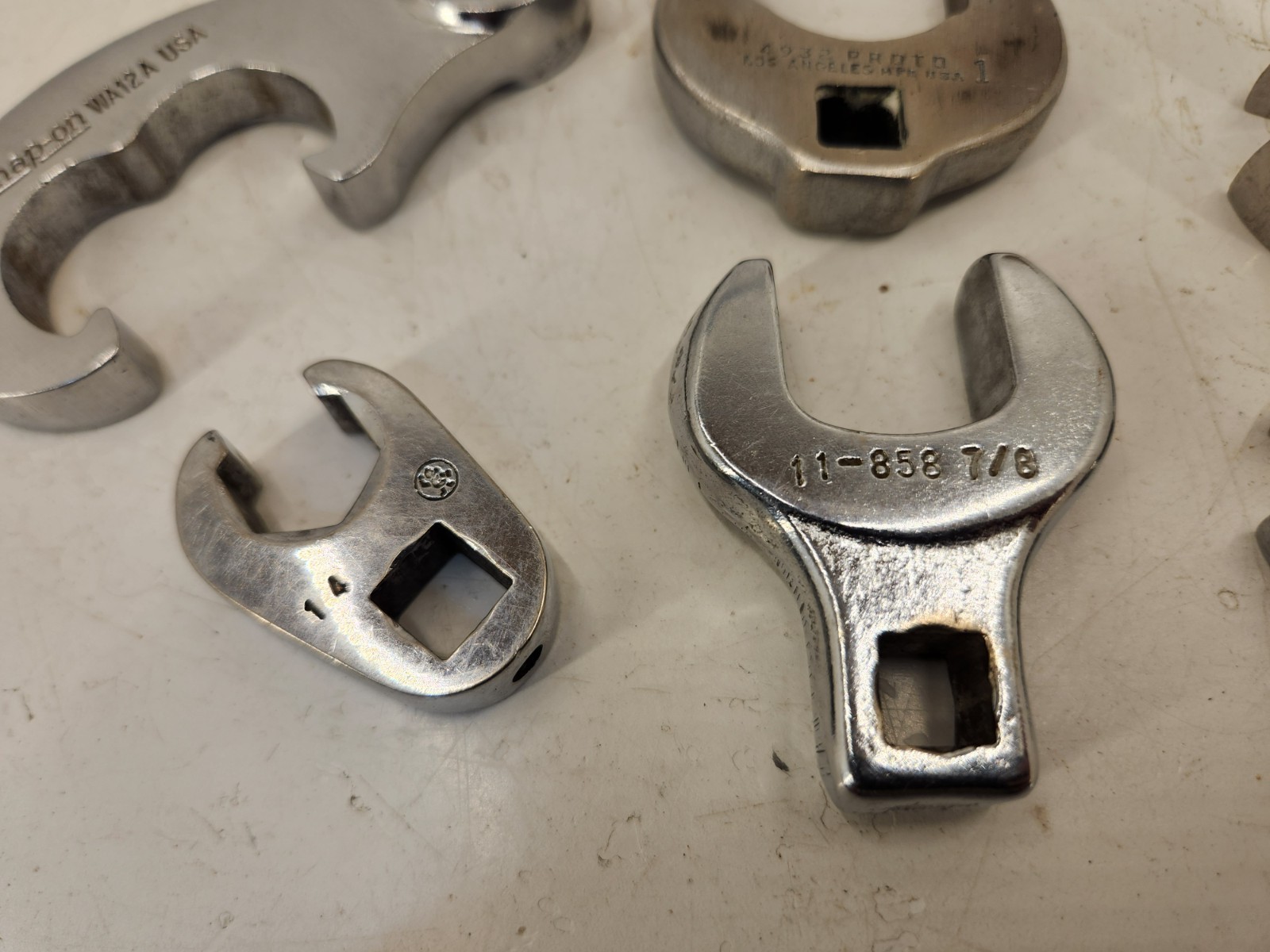 Snap-on WA12A FRHM18 FRH200 & Other misc Crowfoot Wrenches