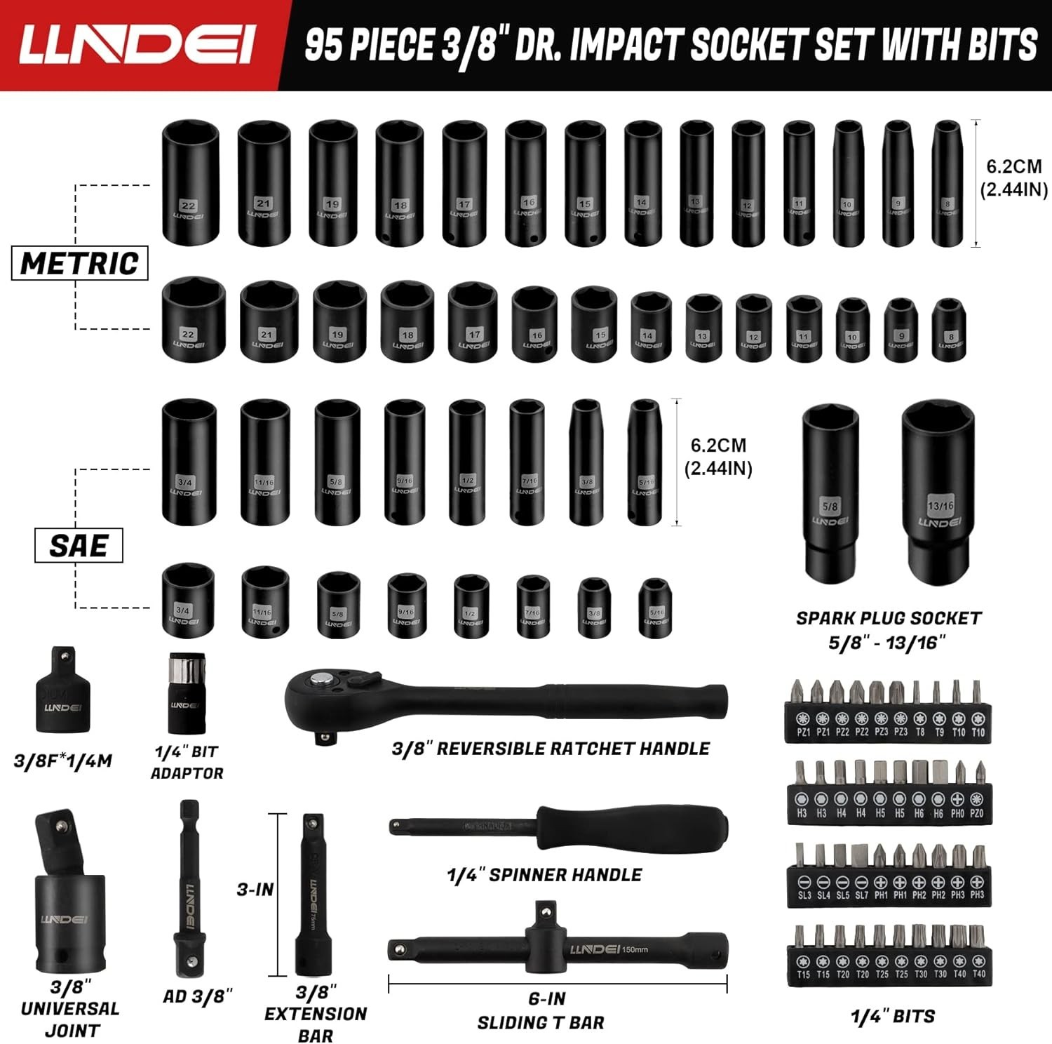 Comprehensive 95-Piece Socket Collection