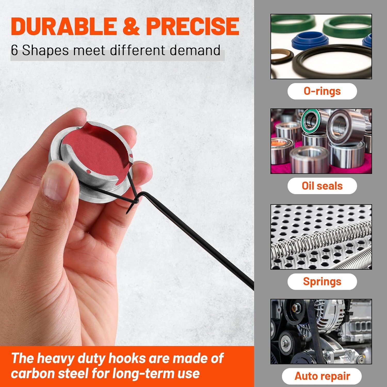 ValueMax Pick&Hook Set with Tool Bag 6PC TPR Handle Anti Slip Abrasion Resistant
