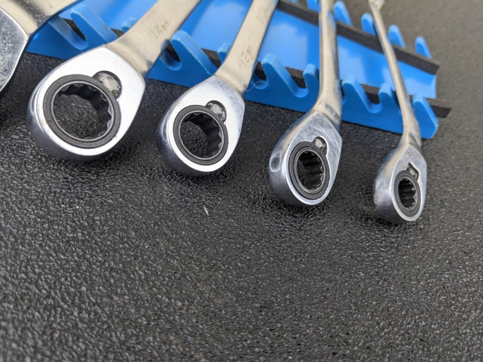 #bp430 Blue Point BXORM706 Reversible Offset 12Pt Ratcheting Wrench Set 8-19mm