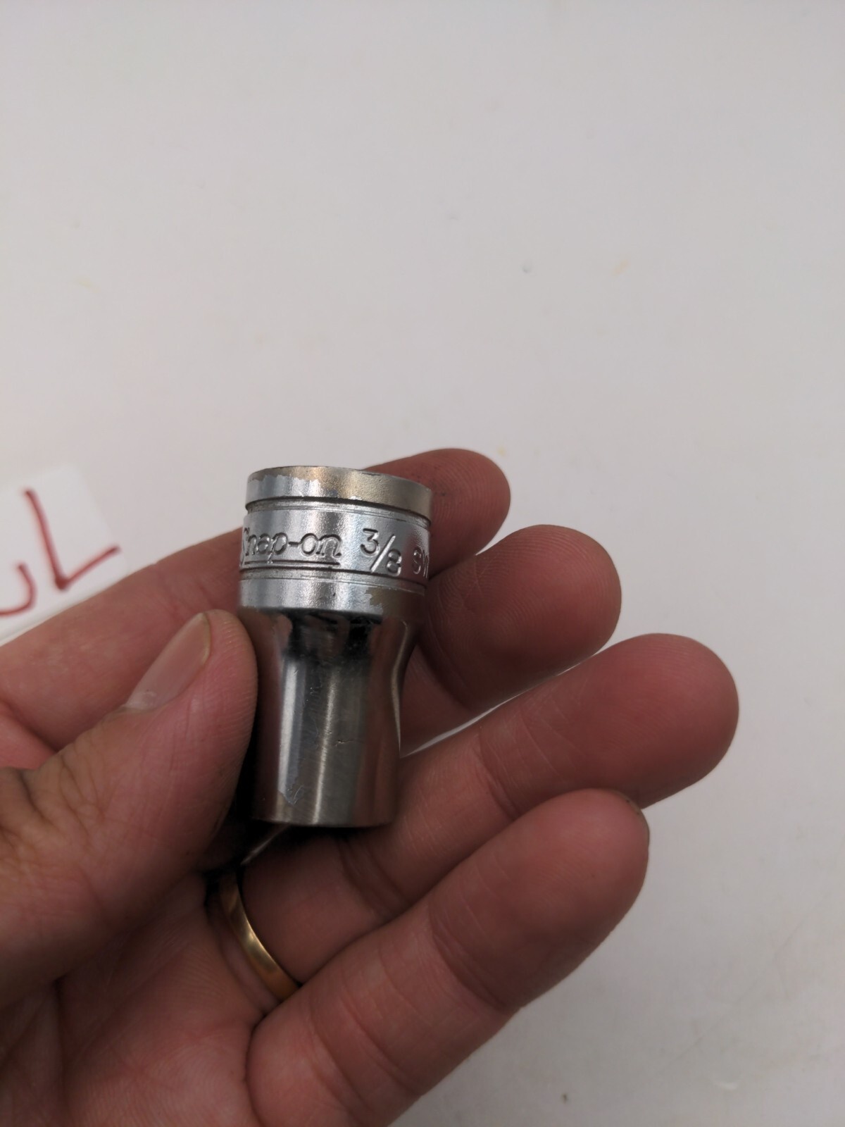 Snap-On Tools 1/2 Drive 3/8” Inch Shallow Chrome 8 Point Socket SAE SW432 USA