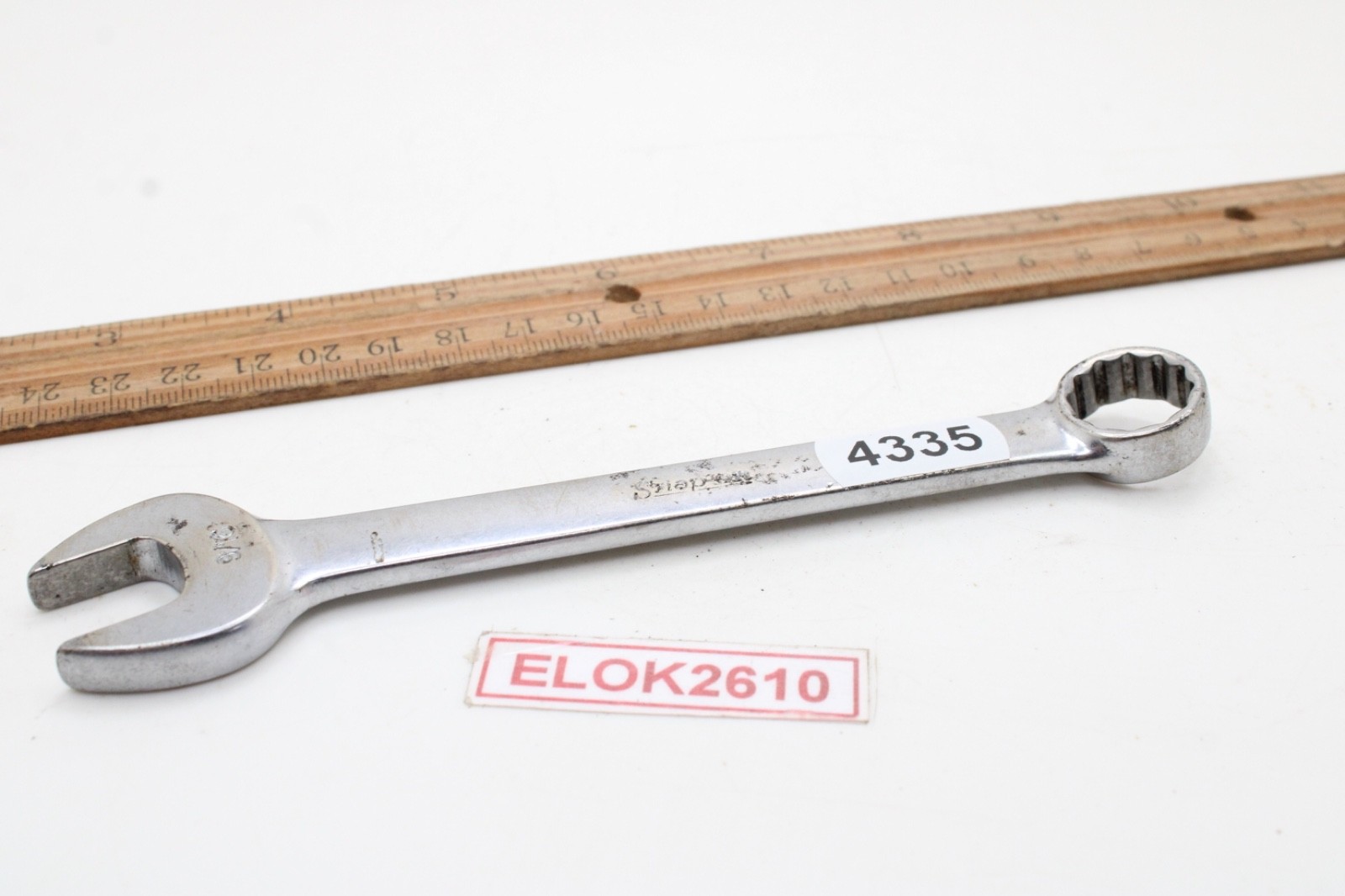 Snap-on OEX180 9/16″ 12 Point SAE Short Chrome Combination Wrench 6″ USA