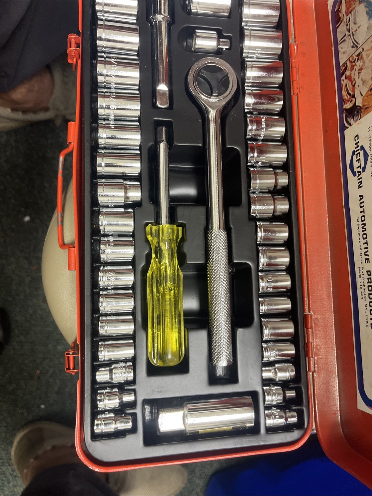 40 piece Socket Set with carrying case Chieftain Automotive Products Japan BNIB