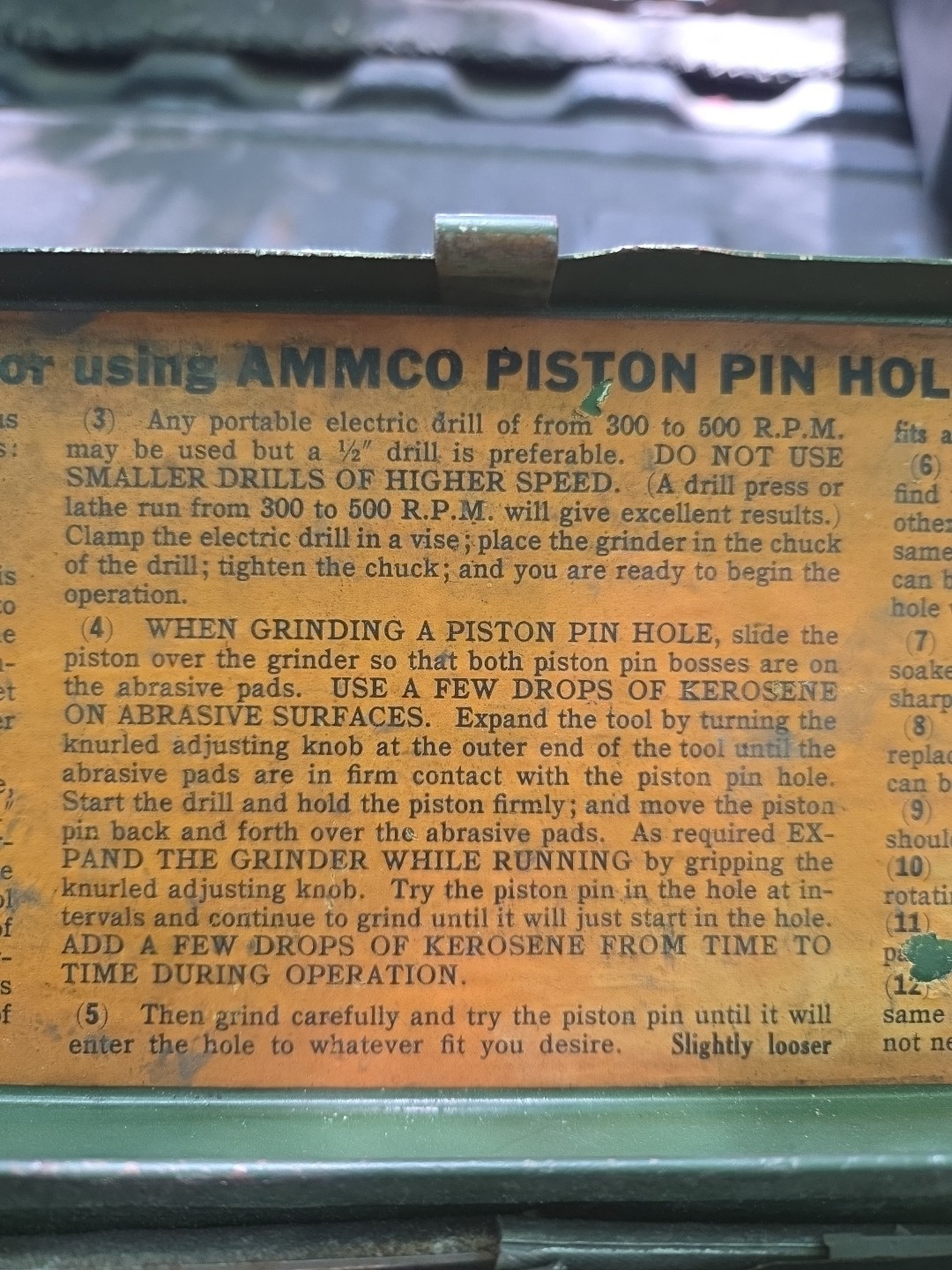 AMMCO Piston Pin Hole Grinder Hone 47/64 To 1-5/16″ Machinist Tool Machine Shop