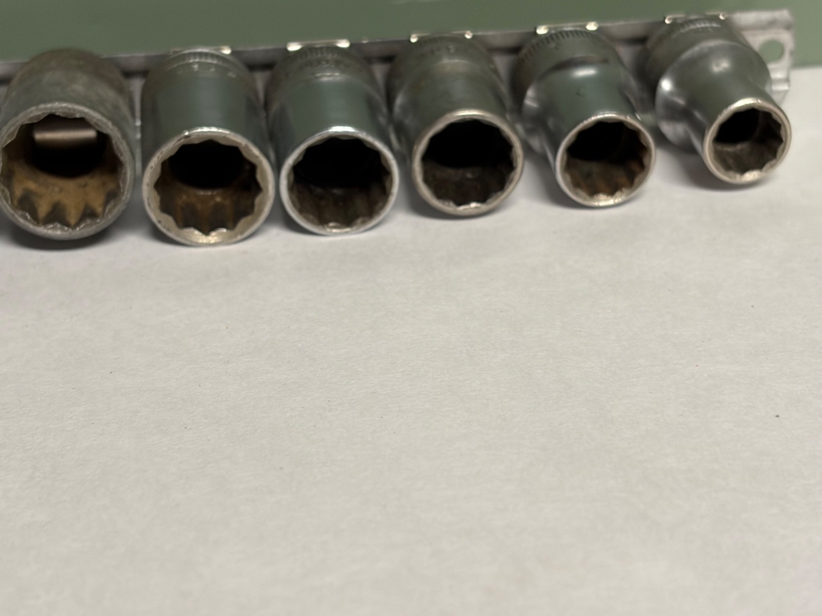Snap-on 3/8″ Drive SAE 5 Pc Deep Socket Set 12 Point 7/16″-3/» SF – SFH