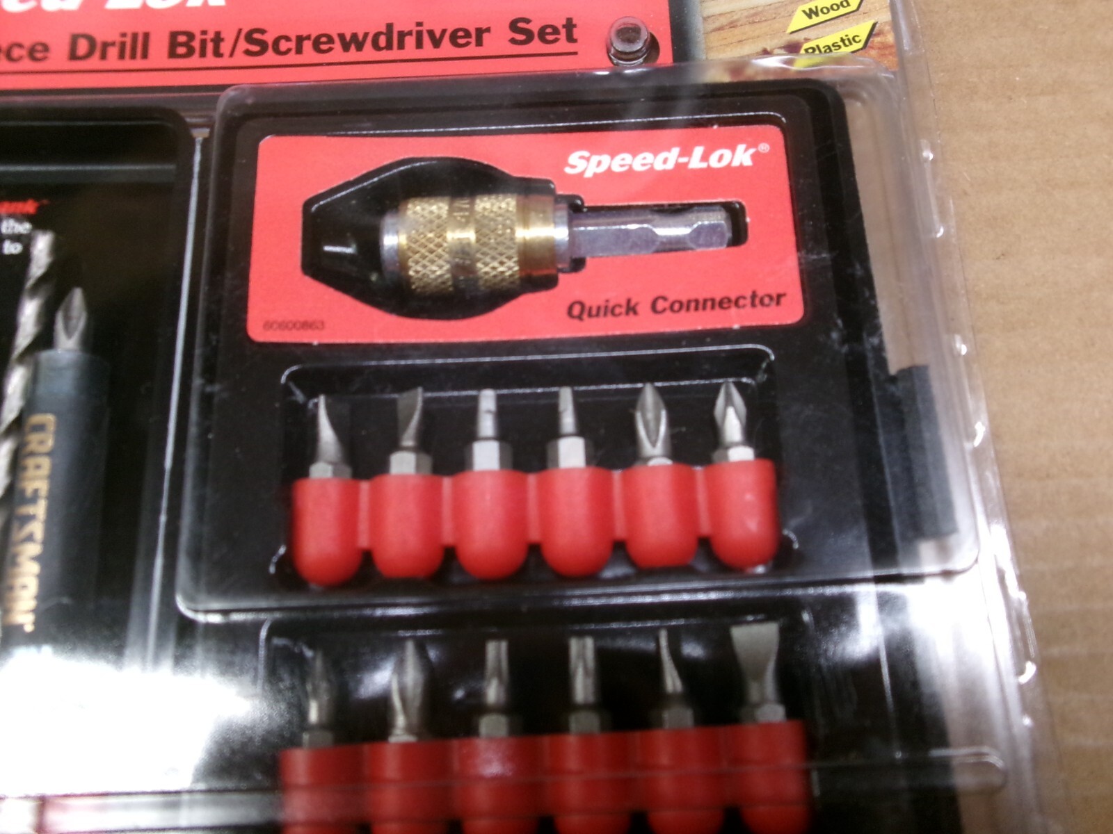 Craftsman USA 21-Piece Speed-Lok Drill Bit / Screwdriver Set No 26144
