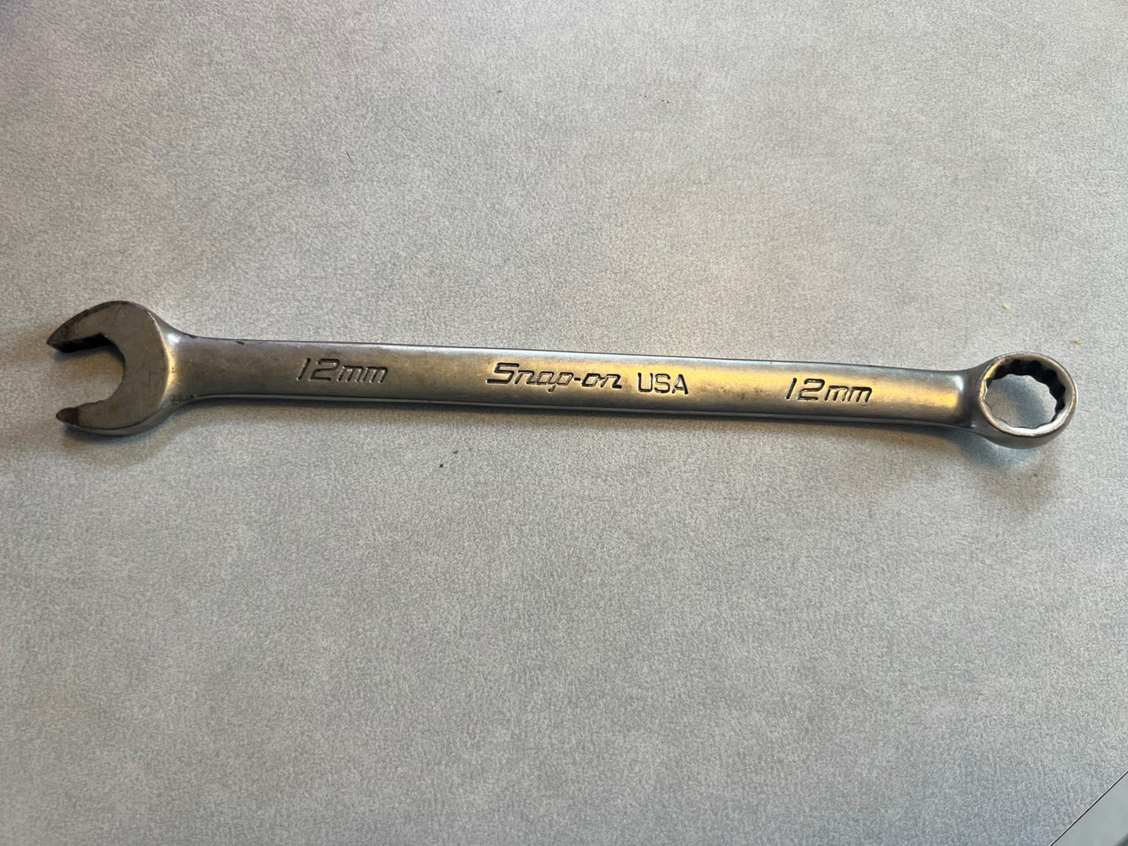 Snap On 12MM 12PT Chrome Combination Wrench OEXM120 PAT PEND
