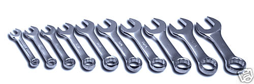 V8 Tools 8910 10 Piece Metric Stubby Wrench Set New Free Shipping USA