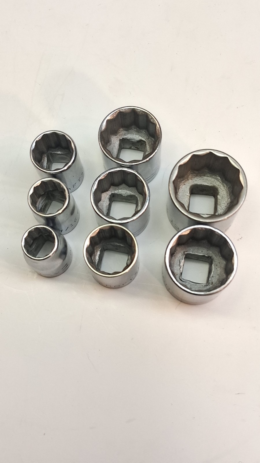 VINTAGE CRAFTSMAN =V= SERIES 19 PIECE 3/8″ DRIVE 12 POINT SAE SOCKET SET *USA*