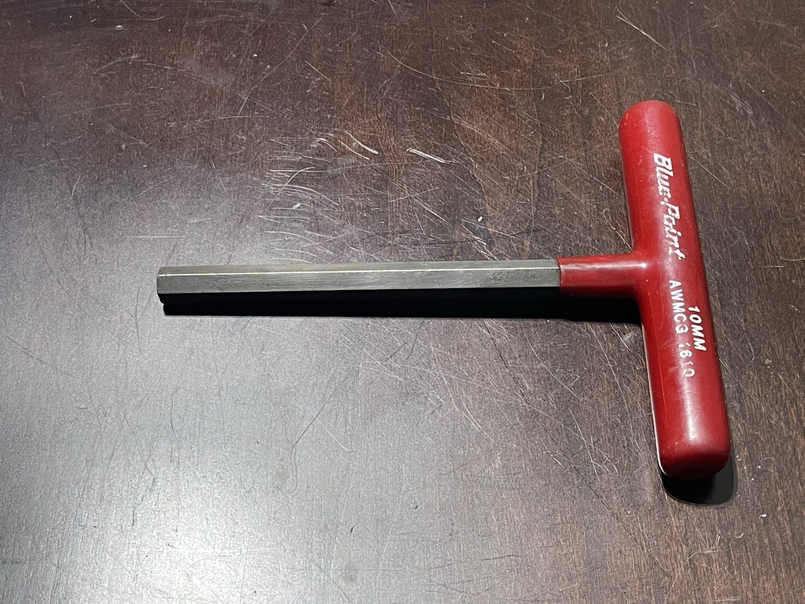 Blue-Point AWCG1610 10mm 6 Point Hex Allen Key T Handle Red Rubber Handle